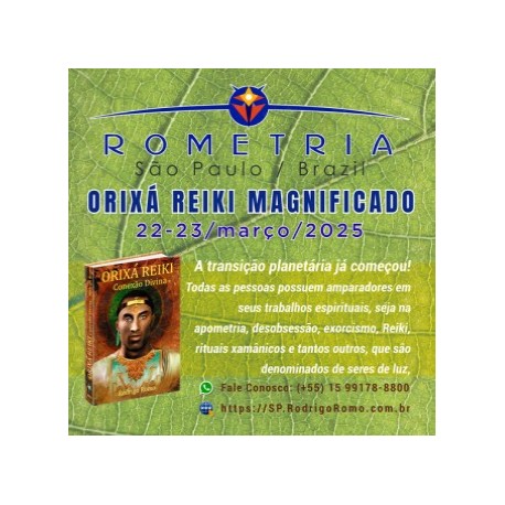 Orixá Reiki 1 de 23 e 23 de março de 2025 em São Paulo SP (português)